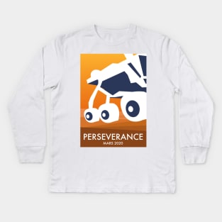 Perseverance mars rover 2020 Kids Long Sleeve T-Shirt